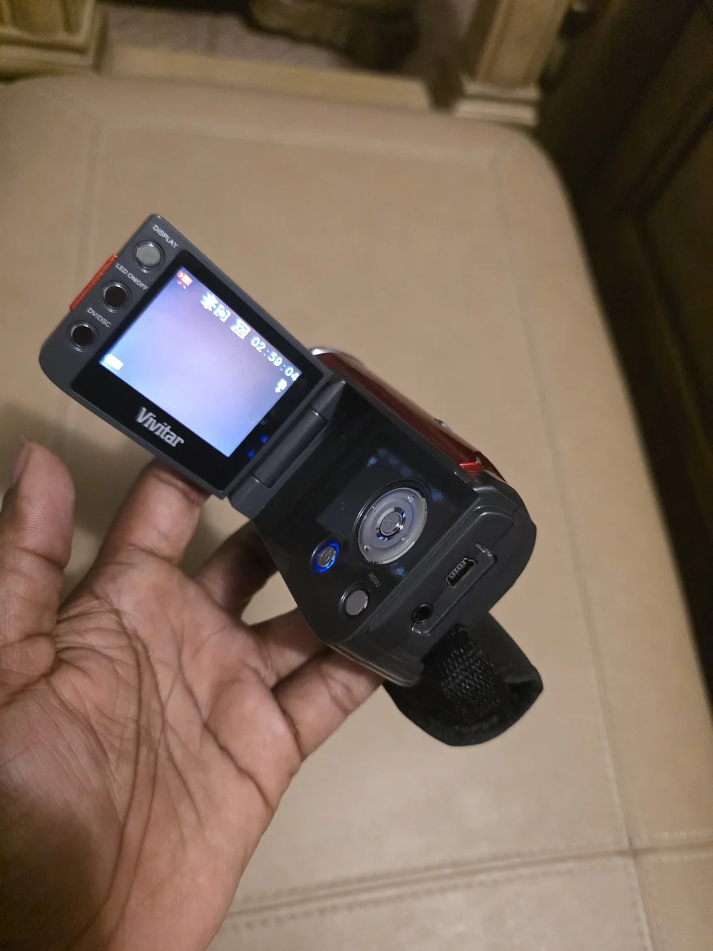 Vivitar Red DVR 518 Compact Camcorder
